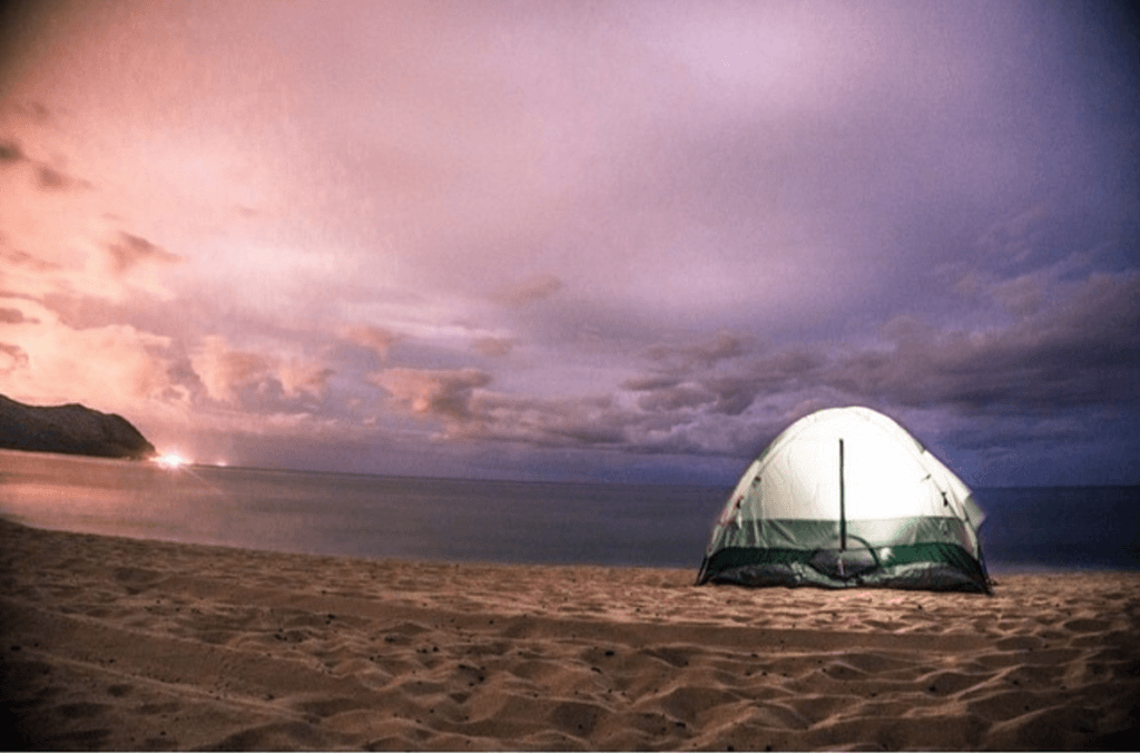 makua beach on oahu
